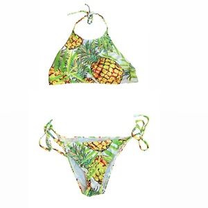 Nwot pineapple 2 piece bikini